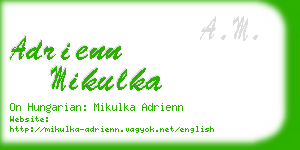 adrienn mikulka business card